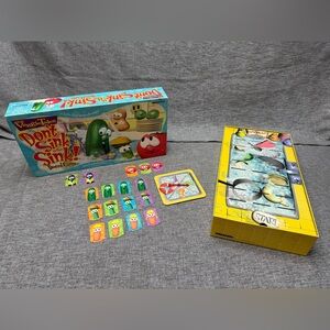 Vintage 1999 Veggie Tales Don’t Sink In The Sink Board Game Christian Kids Toys
